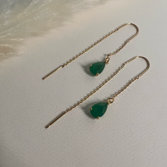 Elegant Gold Delicate Earrings - Minimalist Chic Earrings - Glam Boho Earrings - Picture 8 of 12